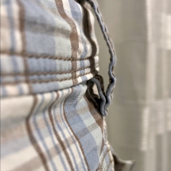 DENVER HAYES skort, white/taupe/blue, size 6 - Picture 7 of 9